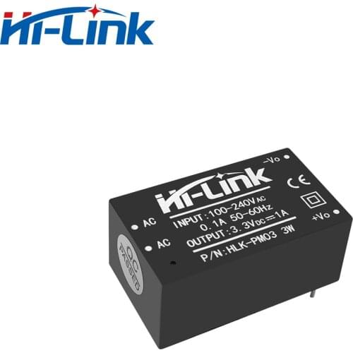 Hi-Link HLK-PM03 AC DC Converter 220V to 3.3V 3W 1000mA Step Down Isolated Switching Power Supply Module AC DC Transformer