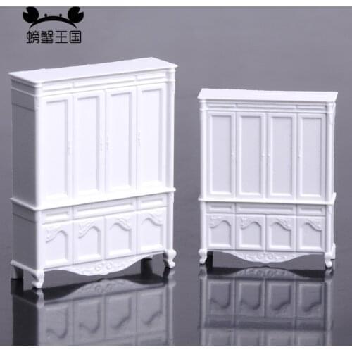 3pcs 1:25 1:30 1:50 1:75 Dollhouse Miniature Accessories Mini Simulation European Style Commodity Wardrobe Model Toys