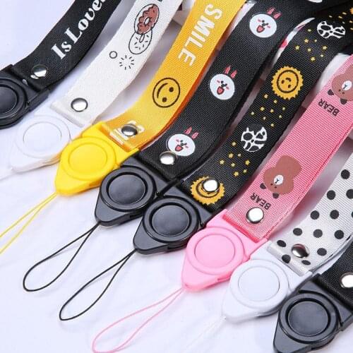 Mobile phone lanyard hanging neck rope new models cute universal long and short brand employees anti-lost decoration chain pend