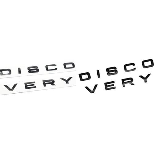 3D Letter DISCOVERY Car Rear Front Badge Emblem Decal Sticker for Land Rover Front Hood Rear Trunk