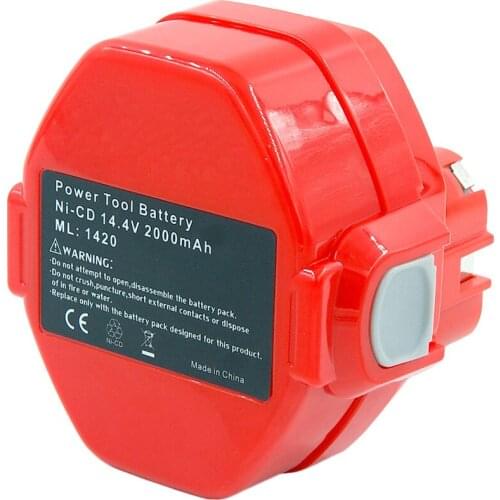 New Replacement 14.4V 2.0Ah Ni-CD Power Tools Rechargeable Battery Pack for Makita Cordless Drill PA14 1433 1434 1435 1435F