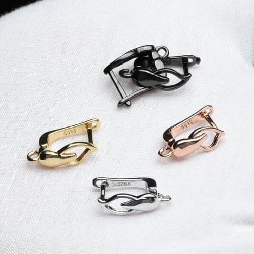 NEW Accessories for Earrings Clasps DIY Crystal Pearl Tassel Earring Findings Components Earrings DIY