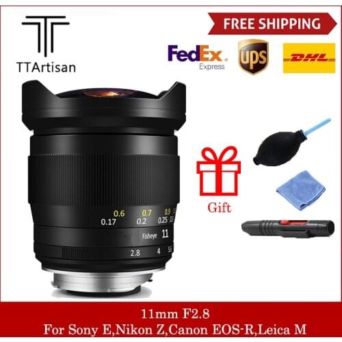TTArtisan 11mm F2.8 Full Fame Fisheye Lens For Leica M L Mount/Canon RF/NIKON Z Cameras Like M-M M9 M10 Sony A7R3 A9