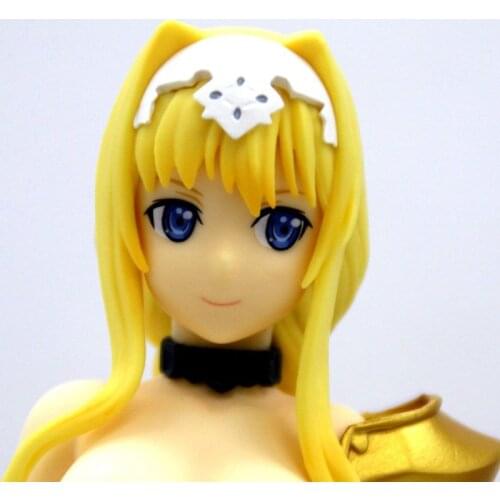 22cm Original figure transform Sword Art Online Memory Defrag Alice Naked Sexy Girl Resin GK model Collection anime figure