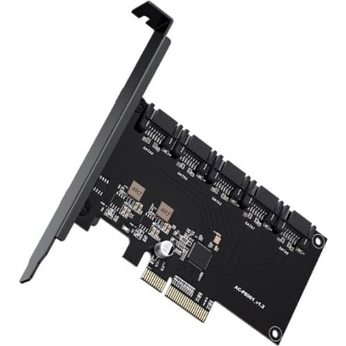 5 Port SATA 3.0 to PCIe Expansion Card PCI Express PCI E SATA Adapter PCI-e SATA 3 Converter for hdD SSD IPFS Mining