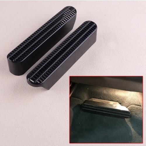 2Pcs Black Car Auto Front Seat Under Air Vent Outlet Dust Cover Trim Dustproof Fit For-BMW X5 G05 X7 G07 2019