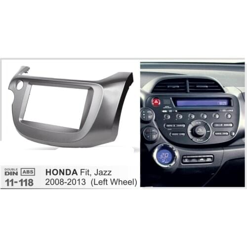 2 Din Car Fascia Panel Refitting Trim kit DVD Player Frame for Honda Fit Jazz 2008-2013 car radio frame