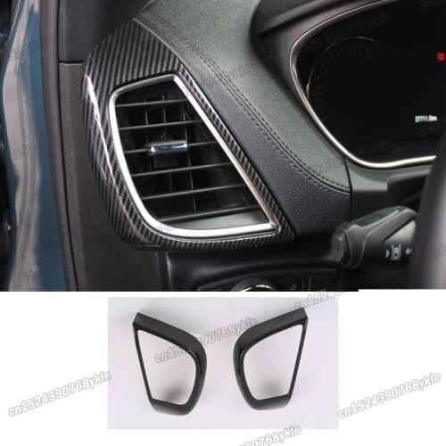 Lsrtw2017 abs carbon fiber car dashboard side vent trims for lincoln mkx 2016 2017 2018 2019
