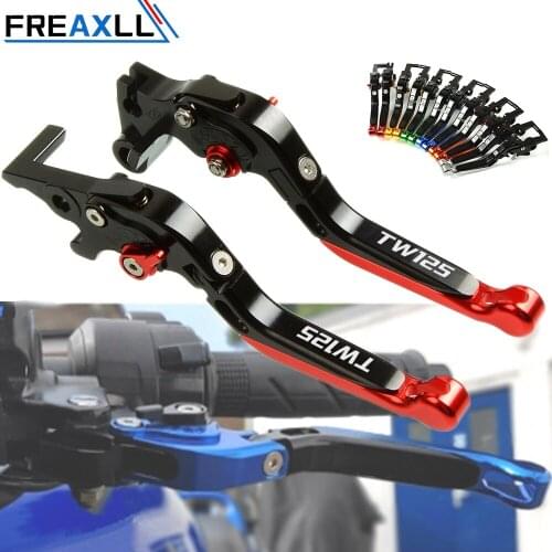 Motorbike Adjustable Folding Extendable Motorcycle Brake Clutch Lever For YAMAHA TW125 TW 125 1999 2000 2001 2002 2003 2004