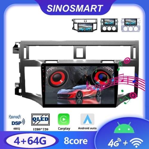 Sinosmart 8 Core,DSP 48EQ Car for Toyota FJ Cruiser Avalon 2013-2015 GPS Navigation Radio 2din 2.5D IPS/QLED Screen