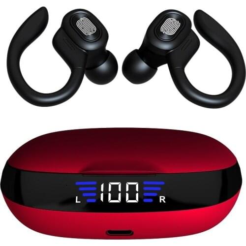 TWS Bluetooth Wireless Earphones LED Earphone 9D Hifi Sports Waterproof Earbuds Bluetooth 5.0 Earbud With Microphone
