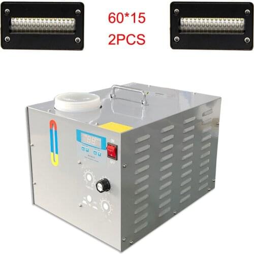 60*15MM UV LED Curing Light For UV INK Flatbed Printer Advertising Printing Photo Machine 395NM UV Lamp Water Cooling System