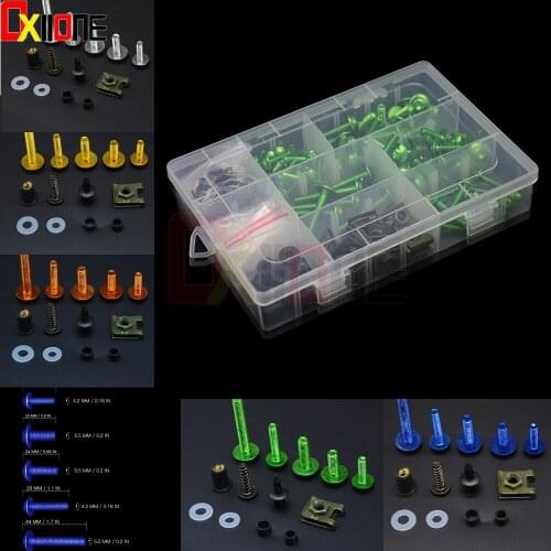Universal Motorcycle Accessories Fairing Bolts Screw Kit For Yamaha YZF Honda CBR Kawasaki KLX Suzuki RM RMZ Motorbikes honda