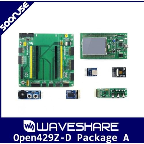 Waveshare Open429Z-D Pack A STM32F429 STM32F429I-DISCO + Mother Board + 7 Modules STM32 Cortex-M4 Development Board