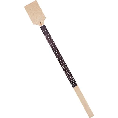 Wood 22 Frets Guitar Neck Neck Paddle Head Easy Install Music Lover Replacement