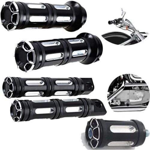 XL 883 Motorcycle Handlebar Hand Grip Foot Peg 5pcs For Harley XL 883 1200 48 Models 1996 1997 1998 1999 2000 2001 2002 -2015