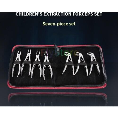 Dental extraction forceps pliers stainless steel kit orthodontic pliers dental laboratory instrument tool for children or adults