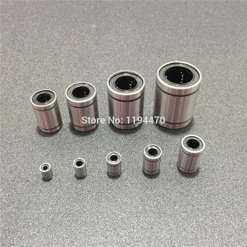 1-2pcs LM3UU LM4UU LM5UU LM6UU LM8UU LM8SUU LM10UU LM12UU LM13UU LM16UU LM20UU Linear Ball Bearing Bushing CNC 3D Printer Parts