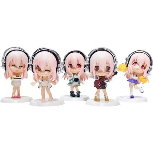 10cm SUPERSONICO 5 Picec/Set OPP Bag Anime Figurines PVC Action Figure Collection Model Toys Gifts