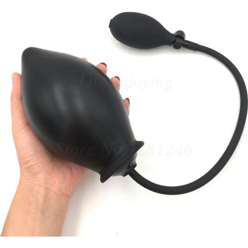 85mm Oversized Inflatable Air Pump Butt Plug Expansion Anal Dildo Anal Plugs Dilator Adult Sex Toys for Couples Women Men Gay