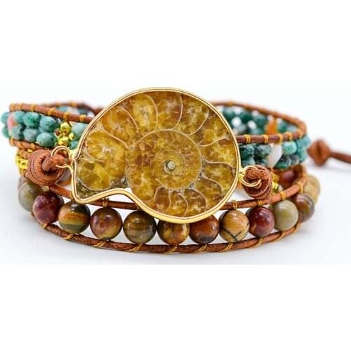 Conch Bracelet Bohemia Bracelet Simple Mens and Womens Common Bracelet Natural Stone Woven Bracelet Natural Stone Bracelet