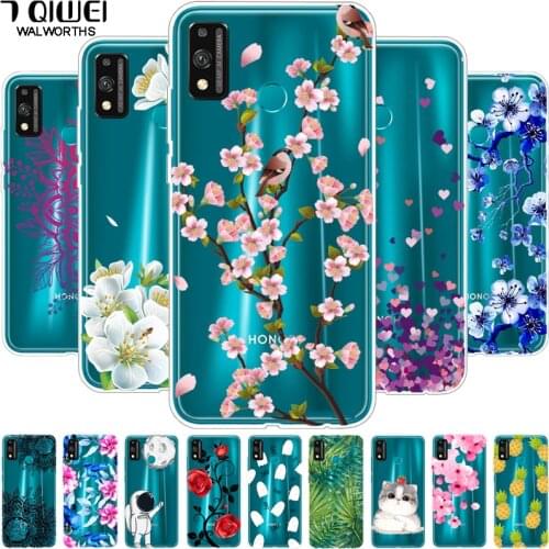 For Huawei Honor 9X Lite Case Transparent Soft TPU Cover For Huawei Honor 9X Lite Case 6.5'' Silicone Clear Honor 9 X Lite Cat