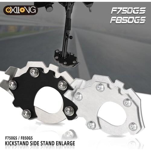 For BMW F 850 GS F850GS F750GS F850 GS F 750 GS 2018-2021 Motorcycle CNC Kickstand Foot Side Stand Enlarge Extension Plate Pad