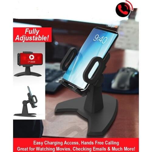 Mobile phone universal holder, multifunctional triangle rotating mobile phone holder, plastic desktop tripod