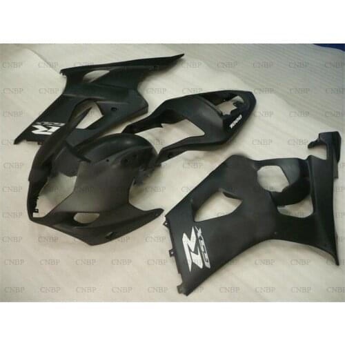 GSX R 1000 2003 - 2004 K3 Plastic Fairings GSXR 1000 04 Full Body Kits GSXR 1000 2004 Matter Black Fairings