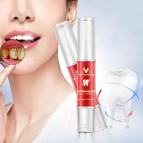 MeiYanQiong Teeth Whitening Tooth Brush Essence Oral Hygiene Cleaning Serum Removes Plaque Stains Tooth Bleaching Dental