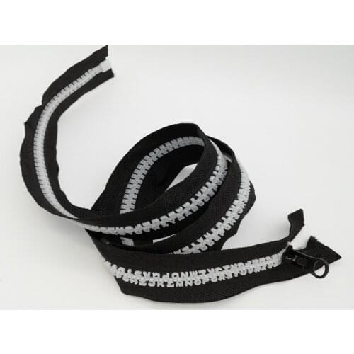 2019 new resin zipper with 26 letters clothing handwork accessories coat jacket zipper repair 1piece 80cm open end