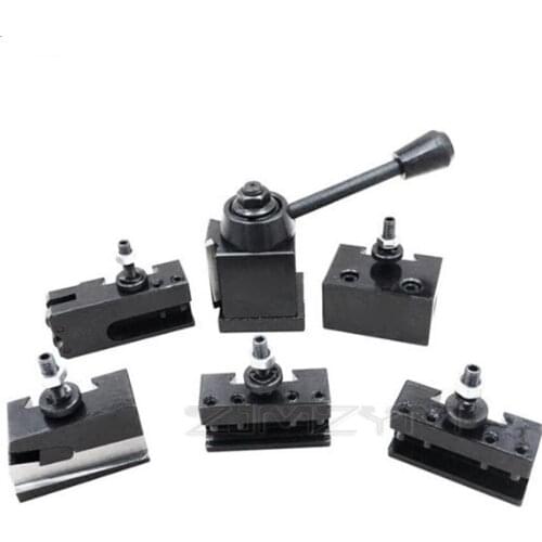 250-222 Wedge Type Quick Change Tool Kits,1pc 222 Tool Post Holder + 5pcs Tool Holder Parting Tool Blade Holder For Lathe