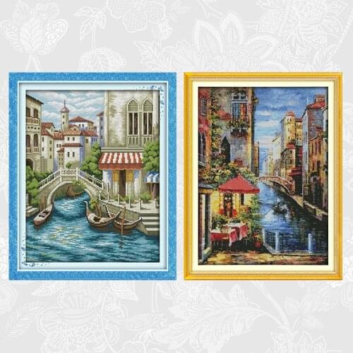 Natural Scenery Counted Printed on Canvas DMC 11CT 14CT Chinese Cross Stitch kit Handwork Needlework Embroidery Set