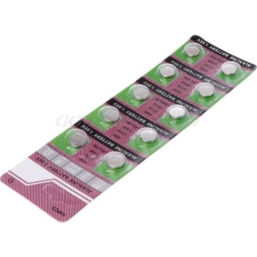 10PCS Alkaline Battery AG6 1.55V Button Coin Cell 371 SR920SW LR920 SR927 171 370 L921 LR69 SR920 Watch Batteries Drop Shipping