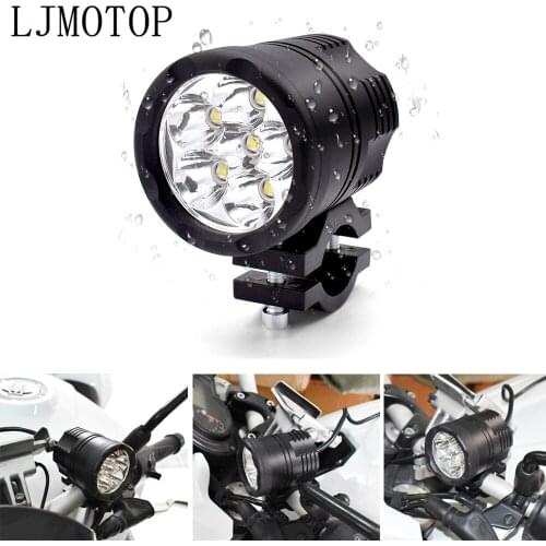 60W LED Motorcycle Headlight Fog Spot Head Lamp Spotlight Motorbike Bulb For Suzuki GSXS1000 RM 85 125 250 X250 Z250 Z450 DR250