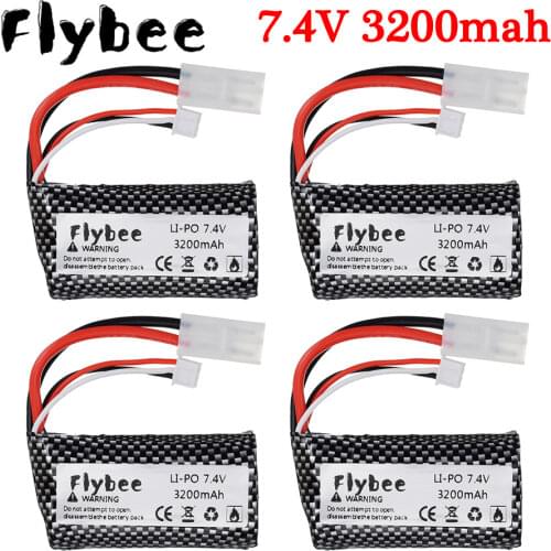 Tamiya Plug 7.4V 3200mAh 18650 2S Lipo Battery For Meizhi 2856 remote control car 2s RC toys batteries