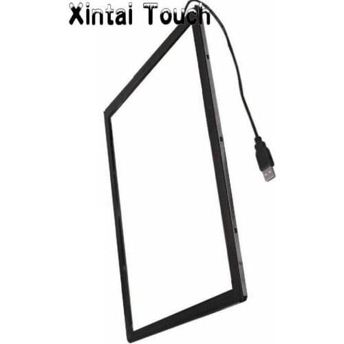 Xintai Touch 10 points 43" Touch screen panel kit,IR infrared multi touch frame overlay with 16:9 fromat