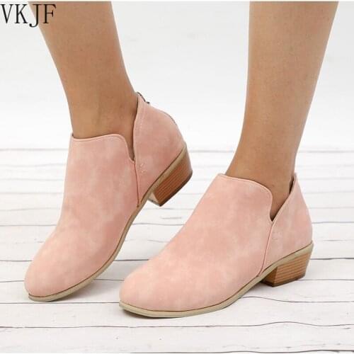 2021Women Ankle Boots Square High Heels Autumn Winter Shoes Woman Bowtie Slip on Chelsea Boots Female Booties Plus