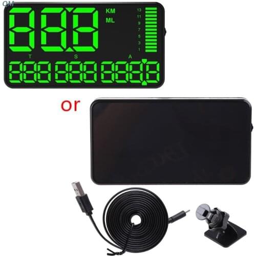 13MF C90 Car HUD Head Up Display GPS Speedometer Speed Display KM/H MPH For Car