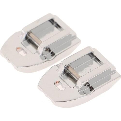 2pcs Silver ​Invisible Concealed Zipper Presser Foot Feet Sewing Machine Feet
