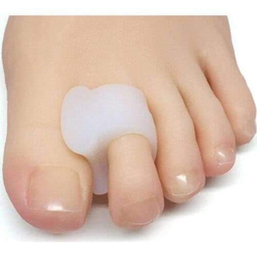 2pcs Silicone Gel Toe Separator Toe Corrector Orthotic Straightener Separator Foot Care Corrector Toe Bone Orthotics