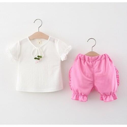 4 Sets/Lot) 2021 New Arrival Girls Summer Clothing Set 043007