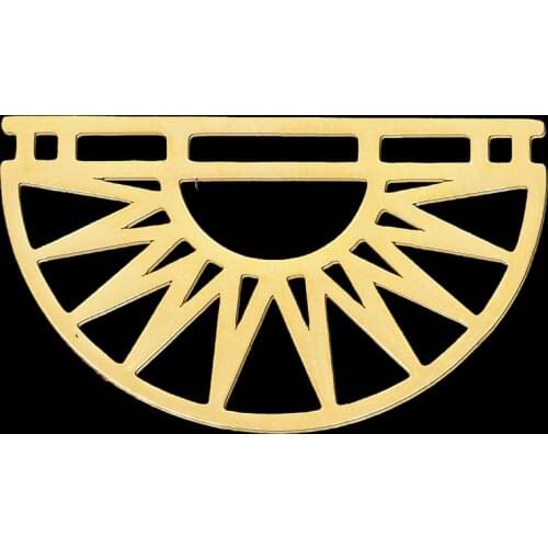 5pcs/lot 100% Stainless Steel Semicircle DIY Earring Pendant Charm Wholesale Custom Charms Never Fade Top Quality Pendants