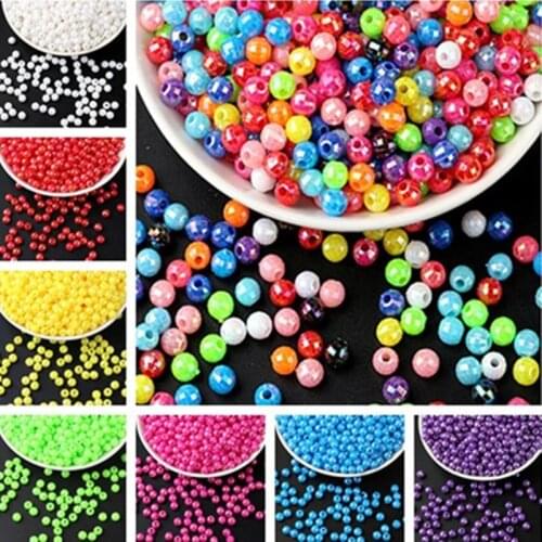 6mm*100pcs/DIY Colorful Acrylic Beads Bracelet Necklace Jewelry Making