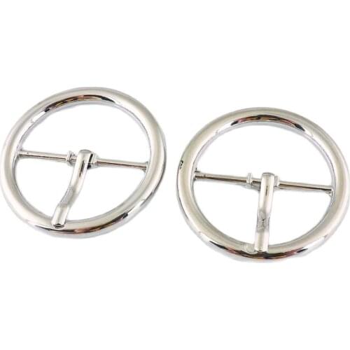 6 pcs Metal belt buckle 31mm Silver Round shoes bag Belt Buckles Parts Craft decoration DIY Accessories Sewing Durable