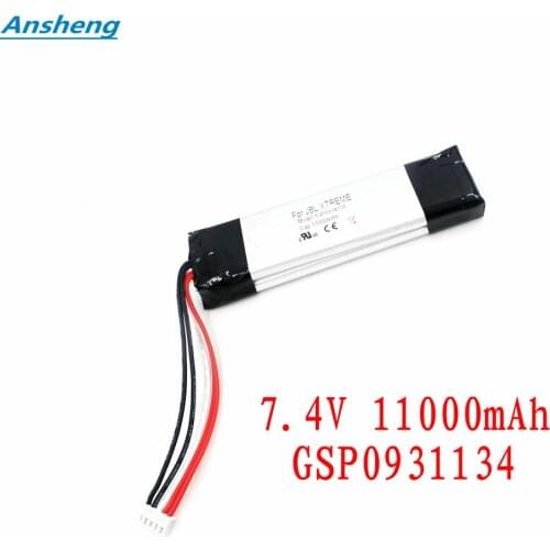 Ansheng Large capacity 7.4V 11000mah rechargeable GSP0931134 battery for JBL XTREME bluetooth wireless speaker
