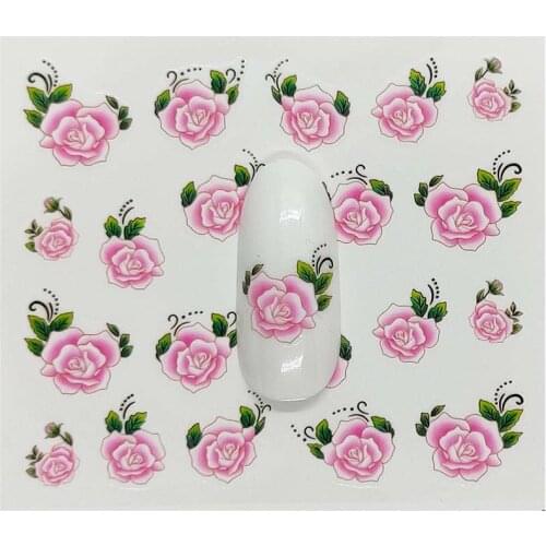 B04 Nail Sticker Feathe DIY Manicure Slider Embossed Adhesive Nail Art Tips Decorations Decals