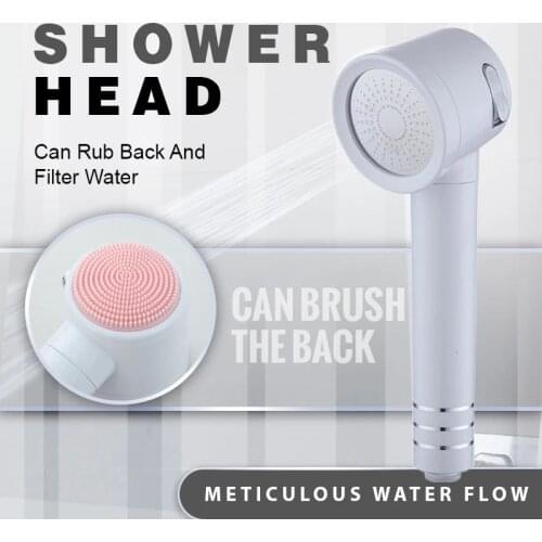 High Pressure Shower Head Water Saving Perforated Pressurized Shower Head-Can Rub Back And Filter Water Bathroom Shower
