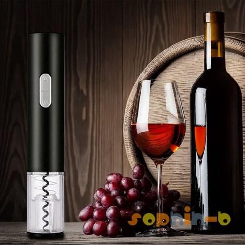 Electric Wine Bottle Opener Automatic Corkscrew Cordless Cutter Opening Kit