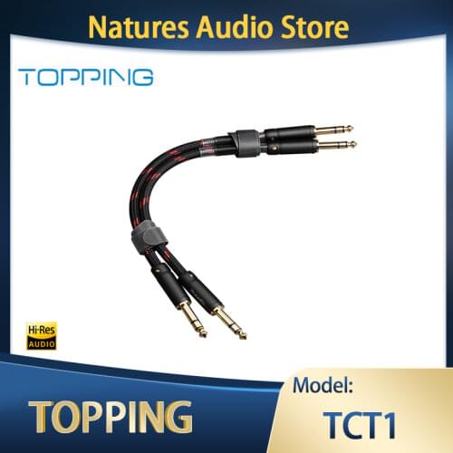 TOPPING TCT1 HIFI Audio Cable Large Three-core 6.35mm Male to Male Balance Cable